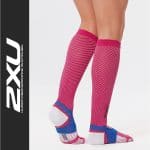 Damskie skarpetki kompresyjne 2XU Elite Lite X:Lock Compression Socks