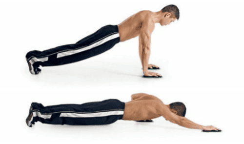 ćwiczenie na brzuch ślizganie ramion