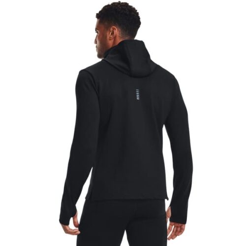 bluza męska under armour empowered hoodie czarna tył