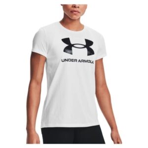 koszulka-damska-under-armour-live-sportstyle-graphic-biala koszulka damska under armour live sportstyle graphic biała czarne logo