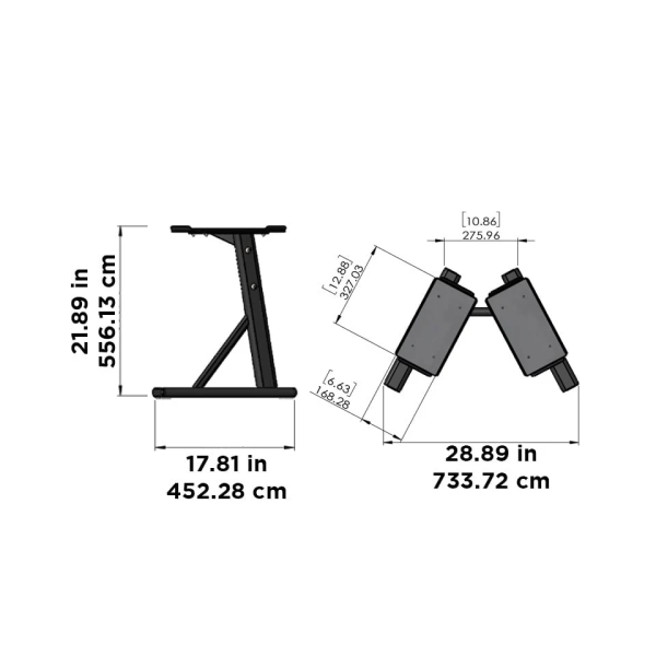 stojak-na-hantle-powerblock-power-stand-wymiary Power Stand (max. 23kg)